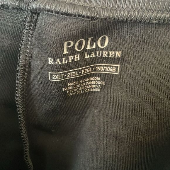 Polo Ralph Lauren BT Core Replen Black Double Knit Jogger Pants Men’s SZ 2LT NWT - Picture 5 of 5